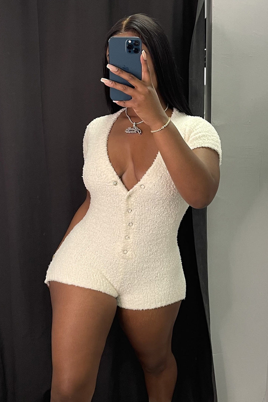 Plus Size Cuddle Romper 3wishes.com